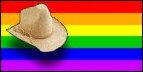 Gay Cowboy Hat Flag